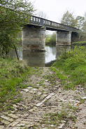Emplacement de l'ancien bac de Cubry. © Région Bourgogne-Franche-Comté, Inventaire du patrimoine