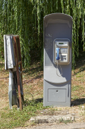 Cabine téléphonique. © Région Bourgogne-Franche-Comté, Inventaire du patrimoine