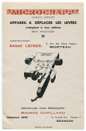 Publicité pour le Microchapp, décennie 1940. © Région Bourgogne-Franche-Comté, Inventaire du patrimoine