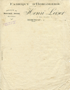 Papier à en-tête d'Henri Leiser, décennie 1920. © Région Bourgogne-Franche-Comté, Inventaire du patrimoine