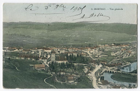 8. Morteau. - Vue générale [depuis la Table du Roi, à l'ouest], 4e quart 19e siècle [après 1895]. © Région Bourgogne-Franche-Comté, Inventaire du patrimoine