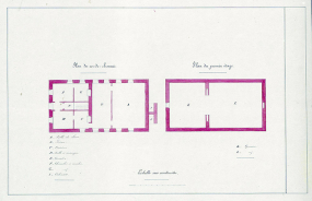 Plan des niveaux d'habitation. © Archives départementales de la Haute-Saône