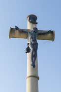 Détail du Christ. © Région Bourgogne-Franche-Comté, Inventaire du patrimoine