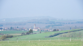 Le village de Gevigney, paysage. © Région Bourgogne-Franche-Comté, Inventaire du patrimoine