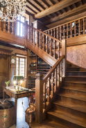 L'escalier et sa balustrade. © Région Bourgogne-Franche-Comté, Inventaire du patrimoine