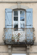Le balcon, travée centrale. © Région Bourgogne-Franche-Comté, Inventaire du patrimoine