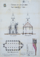 Plan pour projets de réparations, 1877. © Région Bourgogne-Franche-Comté, Inventaire du patrimoine