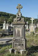 Vue de détail d'une tombe. © Région Bourgogne-Franche-Comté, Inventaire du patrimoine