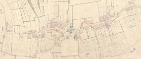 Extrait du cadastre napoléonien levé en 1822 : section C dite du village. © Archives départementales de la Haute-Saône