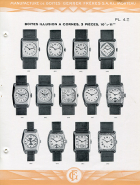 Catalogue de la Manufacture de Boîtes de Montres Gerber Frères, décennies 1920-1930 : pl. 4, boîtes Illusion à cornes, 3 pièces, 10 1/2-11'''. © Région Bourgogne-Franche-Comté, Inventaire du patrimoine