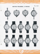 Catalogue de la Manufacture de Boîtes de Montres Gerber Frères, décennies 1920-1930 : pl. 5, boîtes fraisées, 3 pièces. © Région Bourgogne-Franche-Comté, Inventaire du patrimoine