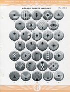 Catalogue de la Manufacture de Boîtes de Montres Gerber Frères, décennies 1920-1930 : pl. 23, décors gravés machine. © Région Bourgogne-Franche-Comté, Inventaire du patrimoine