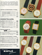 Exemples (et tarif) de montres Kiplé, années 1960. © Région Bourgogne-Franche-Comté, Inventaire du patrimoine