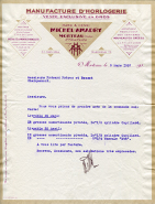 Papier à en-tête des Ets Marc et Henri Michel-Amadry, 9 mars 1937. © Région Bourgogne-Franche-Comté, Inventaire du patrimoine