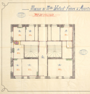 Maison de Mrs Wetzel Frères à Morteau (Doubs). Rez-de-chaussée, avril 1911. © Région Bourgogne-Franche-Comté, Inventaire du patrimoine