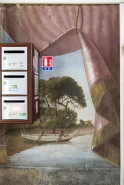 Départ de la 1ère volée (à gauche) : pêcheurs et leur barque. © Région Bourgogne-Franche-Comté, Inventaire du patrimoine