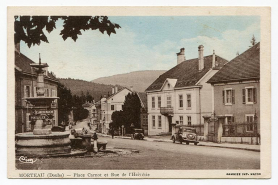 Morteau (Doubs) - Place Carnot et rue de l'Helvétie, 2e quart 20e siècle [avant 1945]. © Région Bourgogne-Franche-Comté, Inventaire du patrimoine