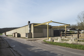 Hangar de la société Selam, route de Ferrières. © Région Bourgogne-Franche-Comté, Inventaire du patrimoine