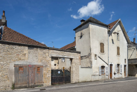 Élévation sur la rue André Bergerot, vue de trois-quarts. © Région Bourgogne-Franche-Comté, Inventaire du patrimoine