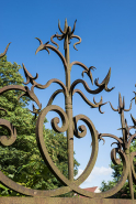 Clôture (grille) sur la rue Armand Paulmard. © Région Bourgogne-Franche-Comté, Inventaire du patrimoine