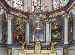 Chœur, tableaux de l'abside. © Région Bourgogne-Franche-Comté, Inventaire du patrimoine