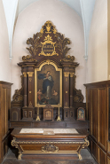 Autel et retable, la Vierge de l'Immaculée Conception. © Région Bourgogne-Franche-Comté, Inventaire du patrimoine