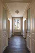 Le couloir situé à l'étage. © Région Bourgogne-Franche-Comté, Inventaire du patrimoine