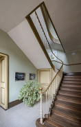 Escalier sud-est du corps central. © Région Bourgogne-Franche-Comté, Inventaire du patrimoine