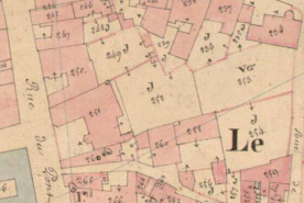 Plan de situation en 1836. © Archives départementales de la Haute-Saône
