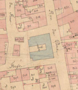 Plan de masse en 1836. © Archives départementales de la Haute-Saône