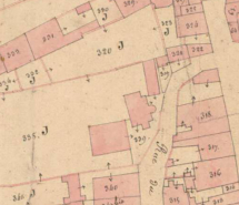 Plan de situation en 1836. © Archives départementales de la Haute-Saône