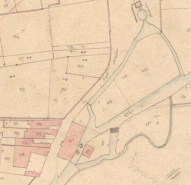 Plan de masse en 1836. © Région Bourgogne-Franche-Comté, Inventaire du patrimoine