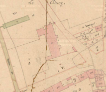 Plan de situation en 1836. © Région Bourgogne-Franche-Comté, Inventaire du patrimoine