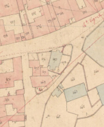 Extrait de l'Atlas parcellaire (1836) du cadastre de la commune de Scey-sur-Saône-et-Saint-Albin. © Région Bourgogne-Franche-Comté, Inventaire du patrimoine