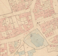 Extrait de l'Atlas parcellaire (1836) du cadastre de la commune de Scey-sur-Saône-et-Saint-Albin. © Région Bourgogne-Franche-Comté, Inventaire du patrimoine