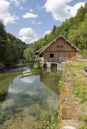 Scierie, depuis l'amont (sud). © Région Bourgogne-Franche-Comté, Inventaire du patrimoine