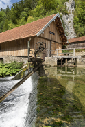 Barrage et vannes, depuis la rive gauche. © Région Bourgogne-Franche-Comté, Inventaire du patrimoine