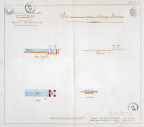 Ringuelet. Plan pour la construction de bassins de puisage et d'abreuvoir. 1841. © Région Bourgogne-Franche-Comté, Inventaire du patrimoine