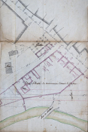 Plan de masse en 1781. © Région Bourgogne-Franche-Comté, Inventaire du patrimoine