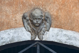 Sculpture représentant un ange. © Région Bourgogne-Franche-Comté, Inventaire du patrimoine