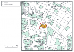 Plan-masse et de situation. Extrait du plan cadastral, 2019. © Région Bourgogne-Franche-Comté, Inventaire du patrimoine