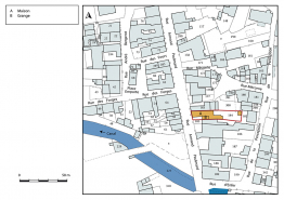 Plan-masse et de situation. Extrait du plan cadastral, 2019. © Région Bourgogne-Franche-Comté, Inventaire du patrimoine
