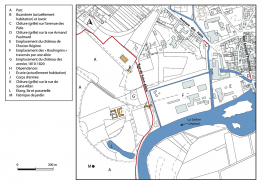 Plan-masse et de situation. Extrait du plan cadastral, 2019. © Région Bourgogne-Franche-Comté, Inventaire du patrimoine