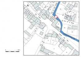 Plan-masse et de situation. Extrait du plan cadastral, 2019. © Région Bourgogne-Franche-Comté, Inventaire du patrimoine