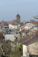 Vue du village depuis l'est. Rue du jardiney. © Région Bourgogne-Franche-Comté, Inventaire du patrimoine