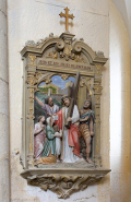 Vue rapprochée de la huitieme station du chemin de croix. © Région Bourgogne-Franche-Comté, Inventaire du patrimoine