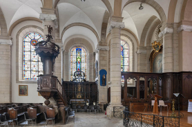 Église paroissiale chaire à prêcher © Région Bourgogne-Franche-Comté, Inventaire du patrimoine