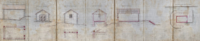 Bief de Chantes. Construction d'une dérivation éclusée, d'un barrage mobile et d'un chemin de halage - Magasins. Plans, coupes, élévations et détails (1878). © Région Bourgogne-Franche-Comté, Inventaire du patrimoine