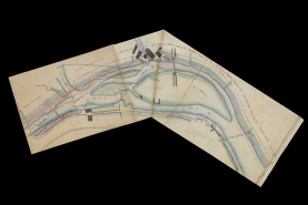 Dérivation de Conflandey. Plan d'ensemble (1876). © Région Bourgogne-Franche-Comté, Inventaire du patrimoine