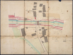 Plan général de la tranchée maçonnée (1876). © Région Bourgogne-Franche-Comté, Inventaire du patrimoine